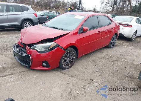 2015 Toyota Corolla S Plus from USA, damaged, VIN 2T1BURHE0FC238656